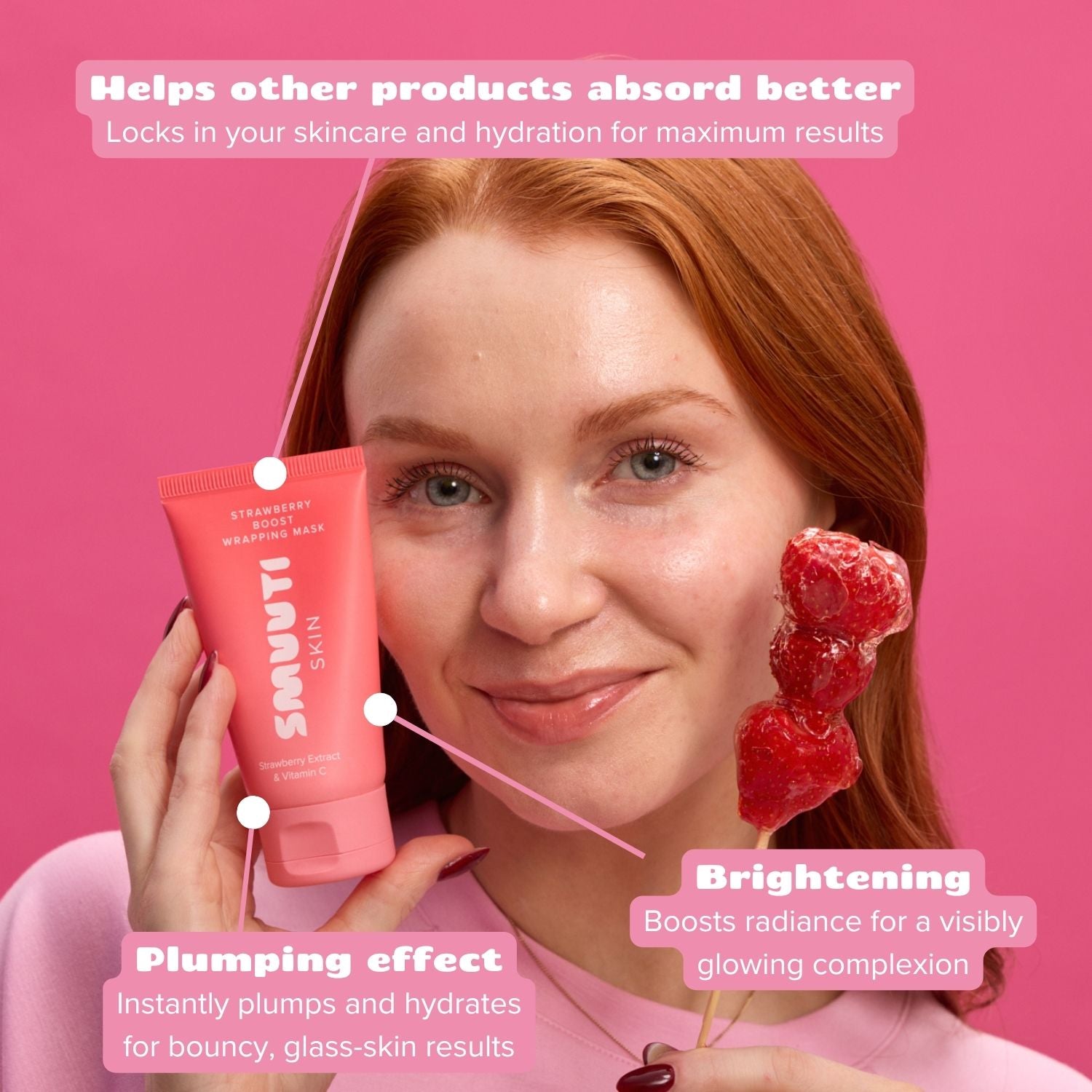Strawberry Boost Wrapping Mask