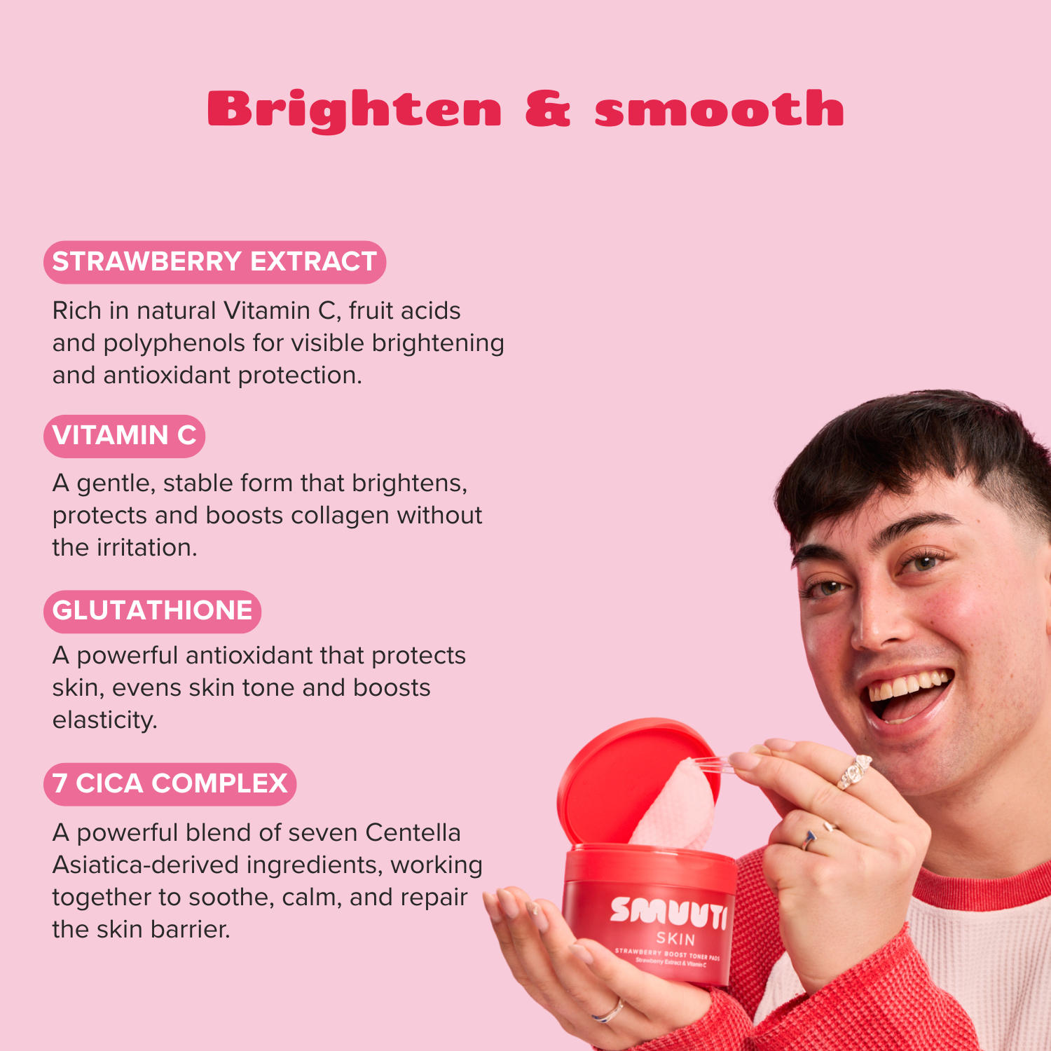 Strawberry Boost Toner Pads